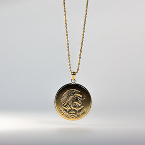 Gold Mexican Eagle Pendant Model-PT1607 - Charlie & Co. Jewelry