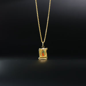 Guadalupe Enamel Pendant Model-0151 - Charlie & Co. Jewelry