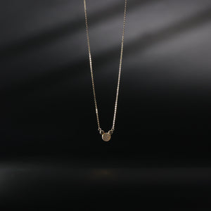 14K Dainty Gold Micky Mouse Necklace Model-NK0109 - Charlie & Co. Jewelry
