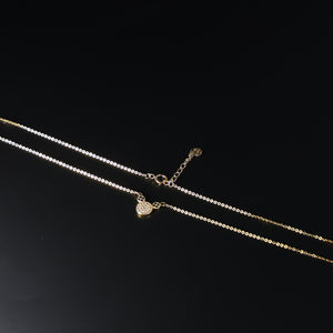 14K Dainty Gold Micky Mouse Necklace Model-NK0109 - Charlie & Co. Jewelry