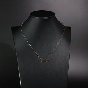 14K Gold Infinity Necklace Model-NK0211 - Charlie & Co. Jewelry
