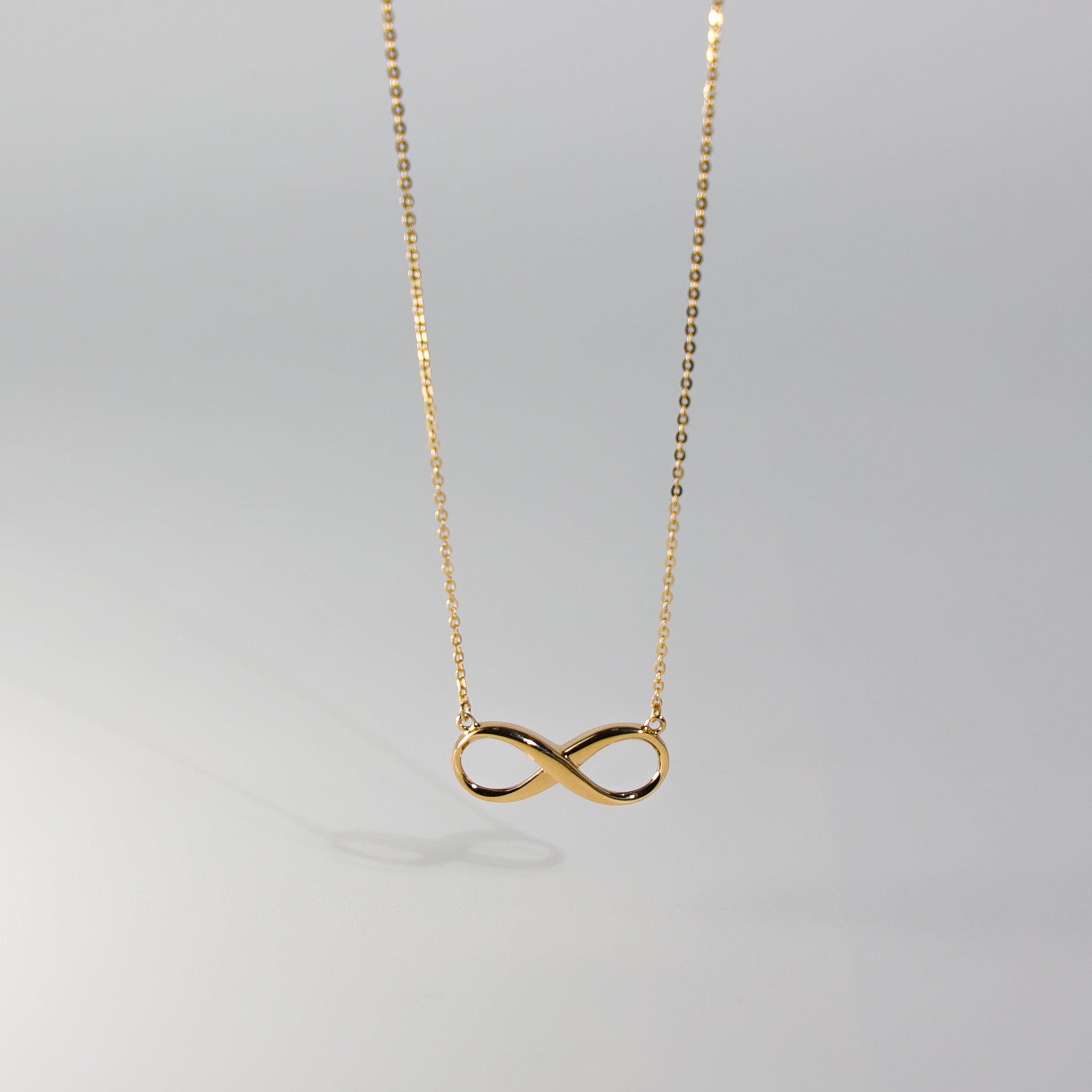 14K Gold Infinity Necklace Model-NK0211 - Charlie & Co. Jewelry