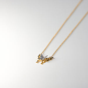 14K Gold Butterfly Necklace Model-NK0243 - Charlie & Co. Jewelry