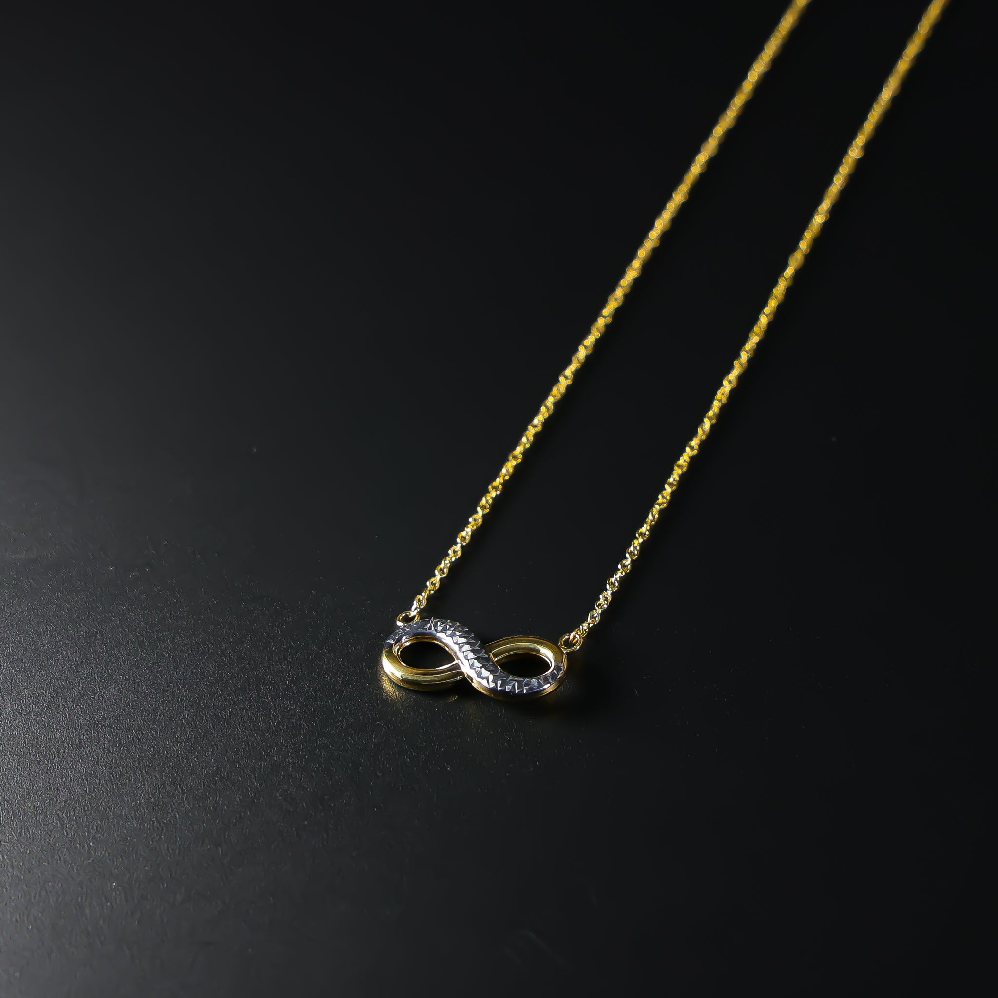 Gold Infinity Necklace Model-NK0147 - Charlie & Co. Jewelry