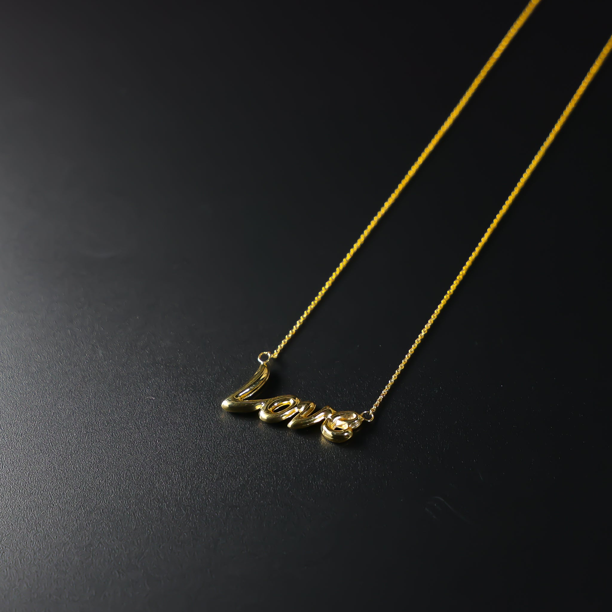 14K Gold Love Necklace Model-NK0146 - Charlie & Co. Jewelry