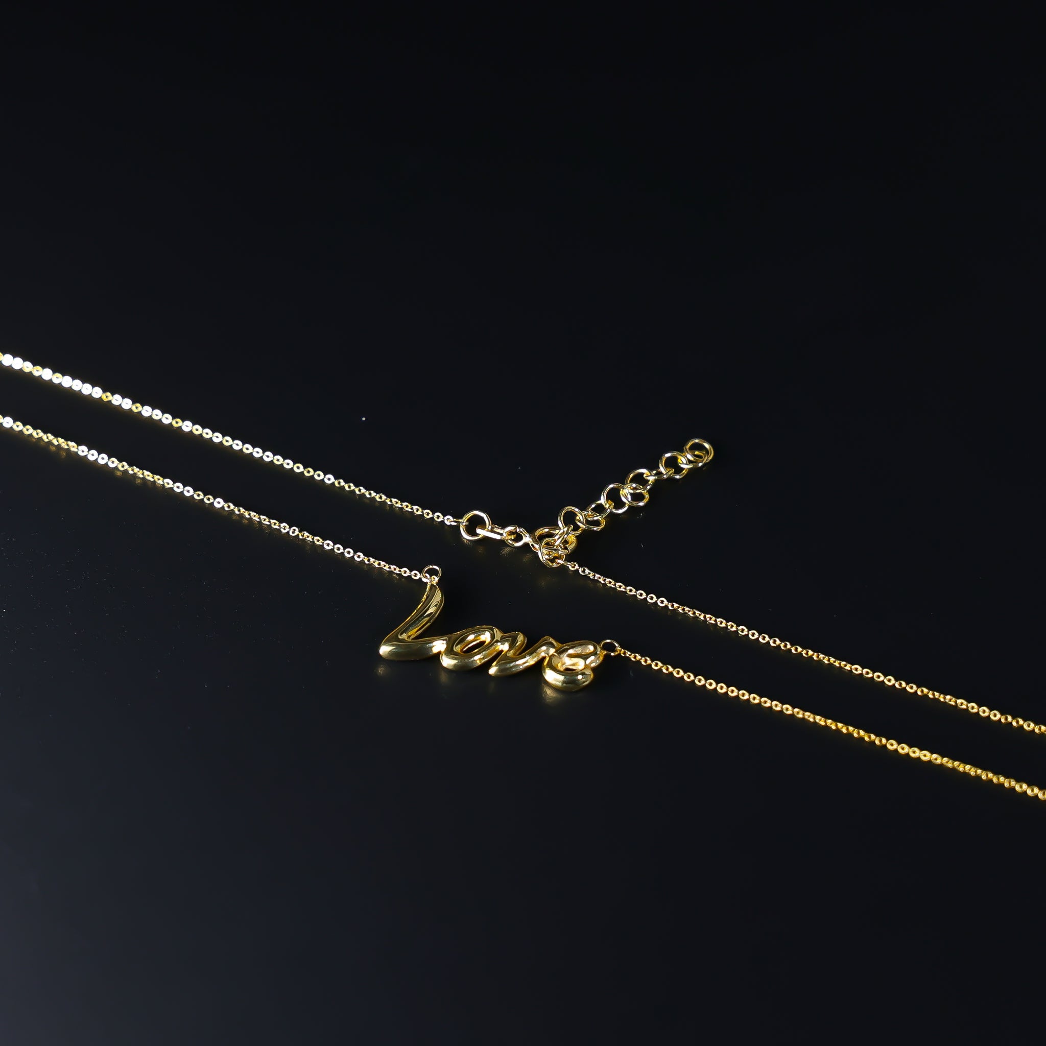 14K Gold Love Necklace Model-NK0146 - Charlie & Co. Jewelry