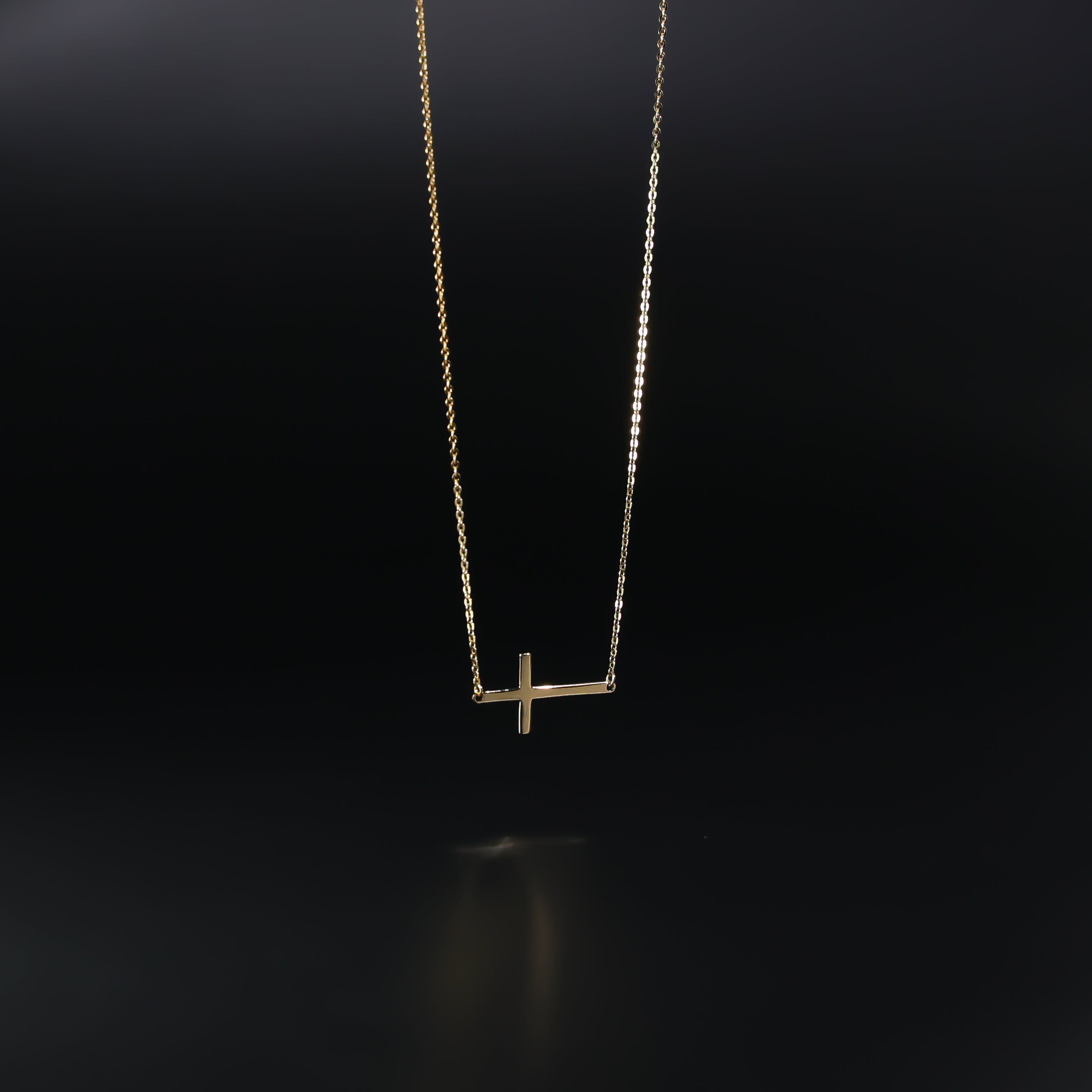 14K Dainty Gold Cross Necklace Model-NK0204 - Charlie & Co. Jewelry