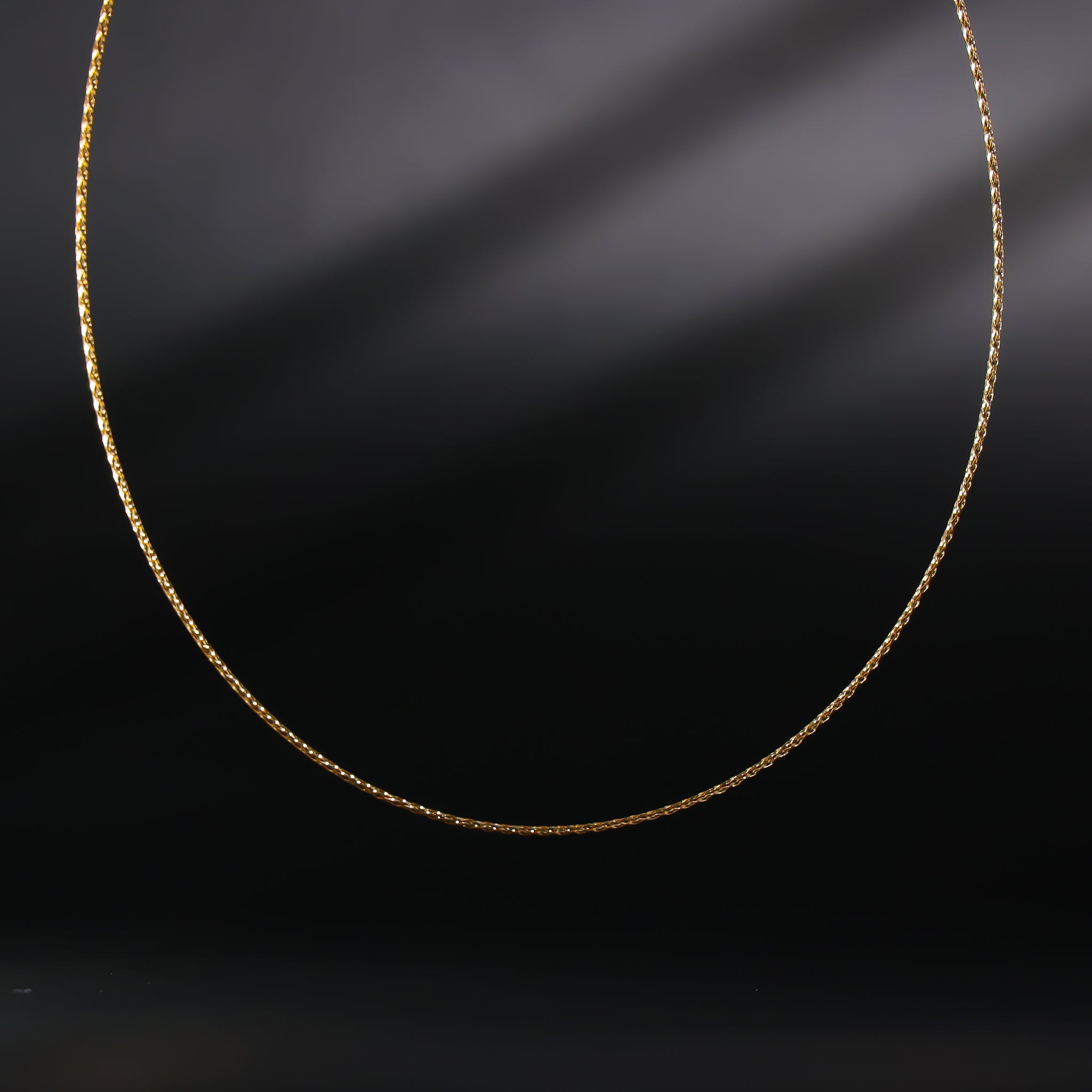 Gold Omega Necklace 1.5mm Model-NK0014 - Charlie & Co. Jewelry