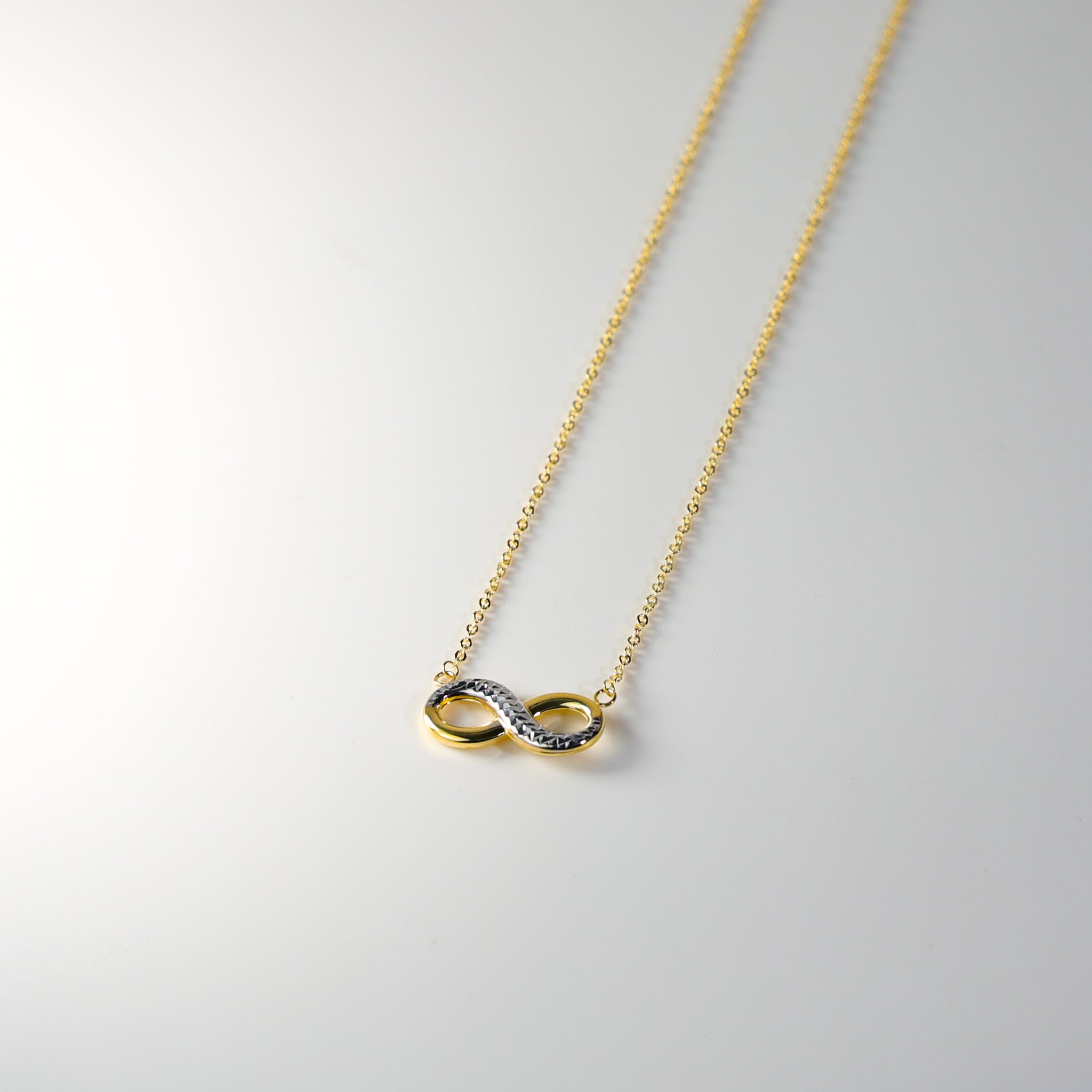 Gold Infinity Necklace Model-NK0147 - Charlie & Co. Jewelry