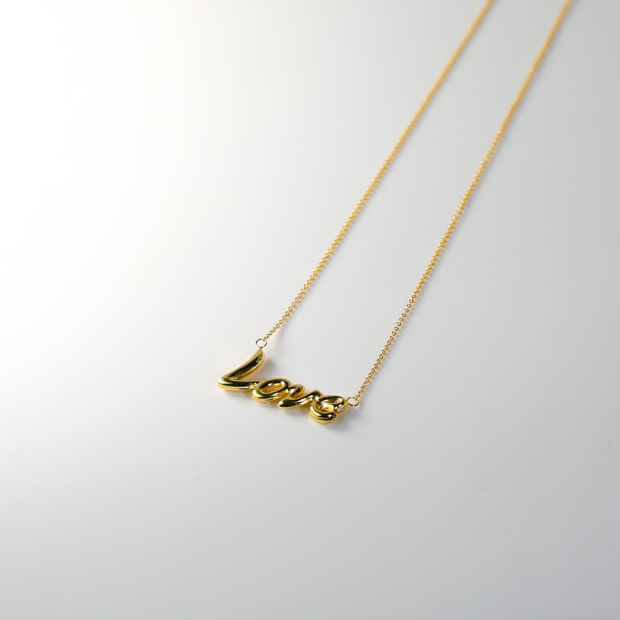 14K Gold Love Necklace Model-NK0146 - Charlie & Co. Jewelry