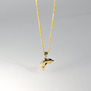 Gold Dolphin Pendant Model-1670 - Charlie & Co. Jewelry