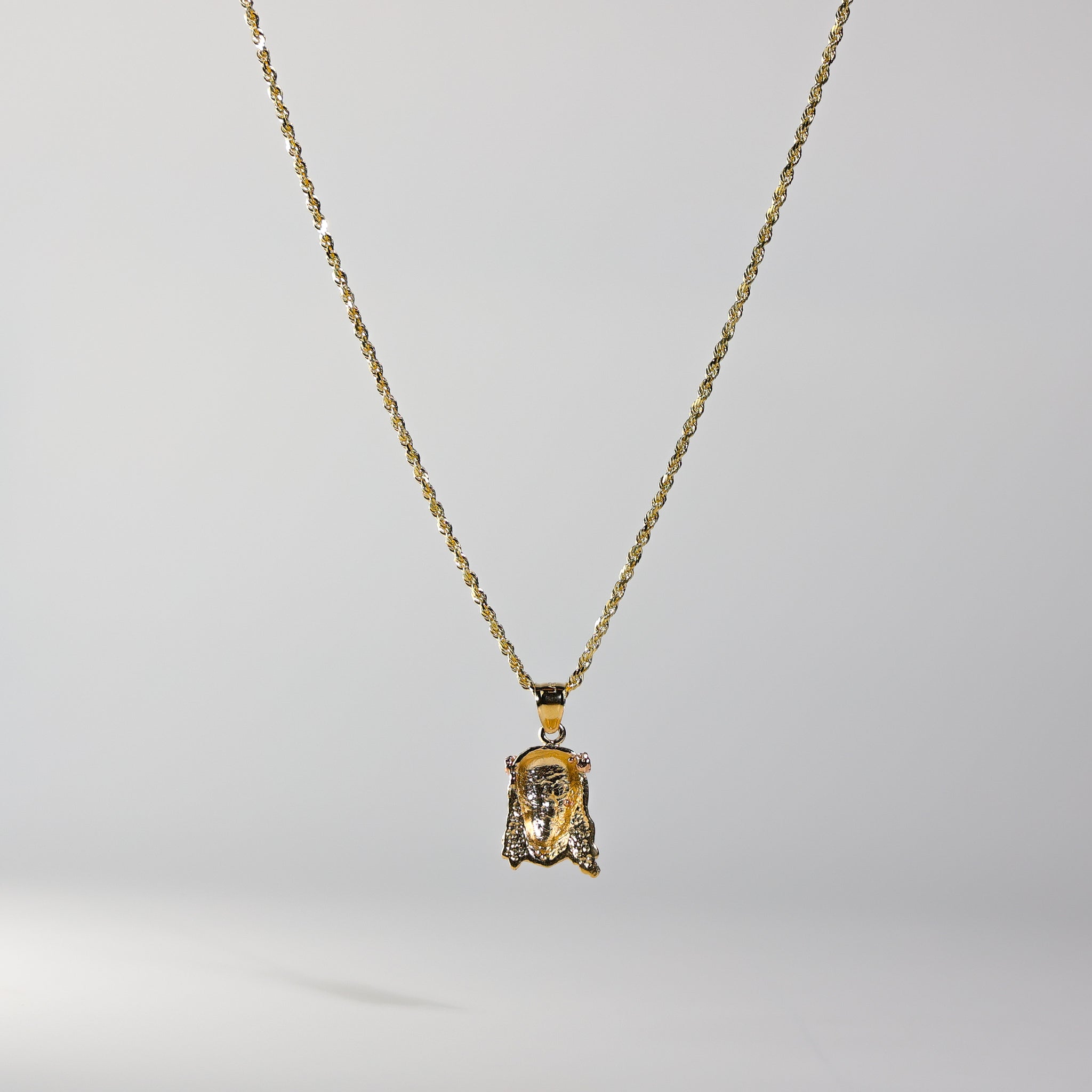 Gold Jesus Christ Head Pendant Model-1185 - Charlie & Co. Jewelry