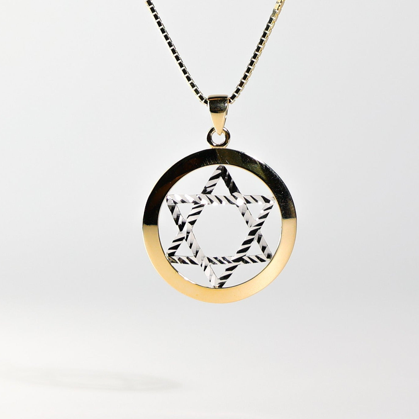 14K Gold Star of David Pendant Model-2236 - Charlie & Co. Jewelry