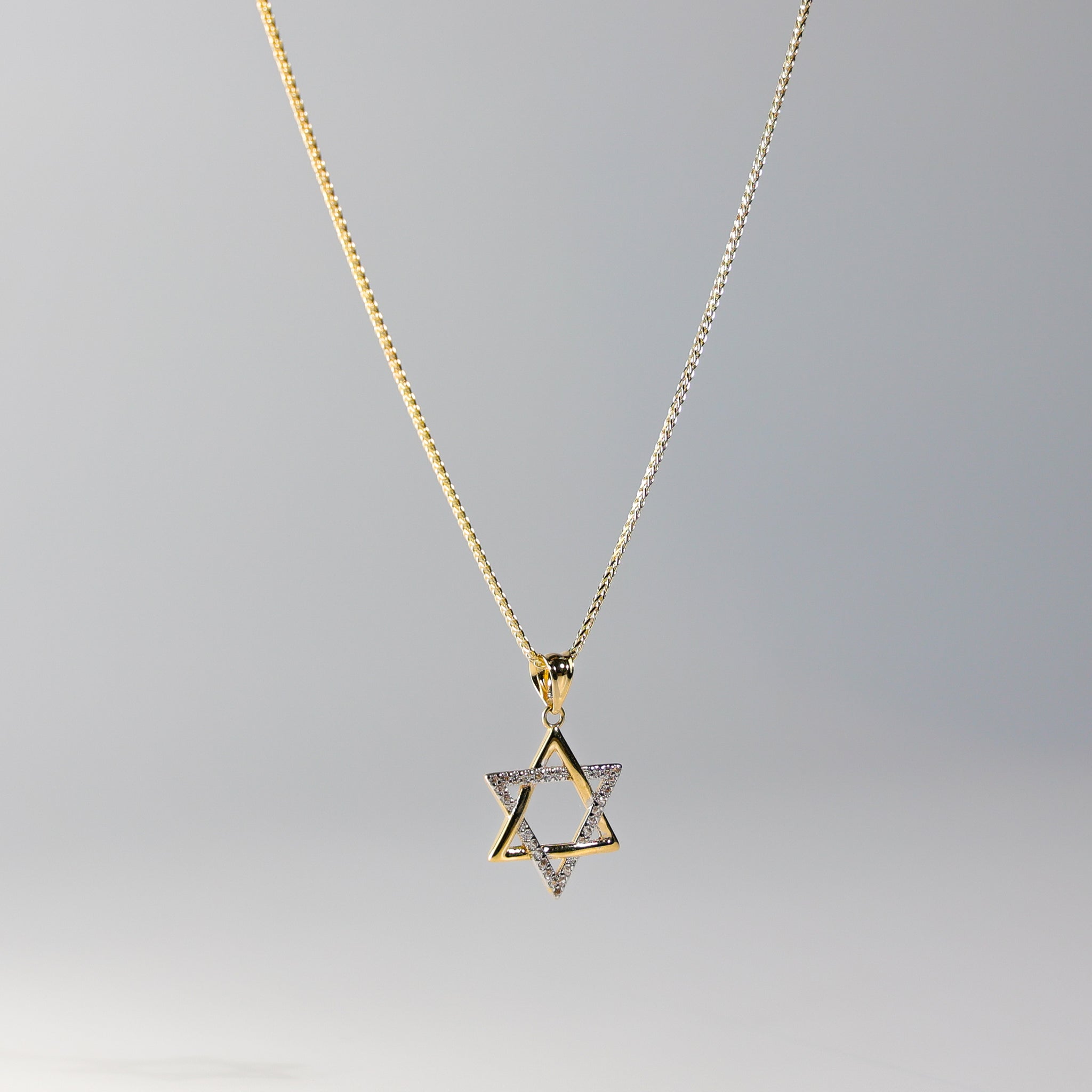 Gold Star of David Pendant Model-2241 - Charlie & Co. Jewelry