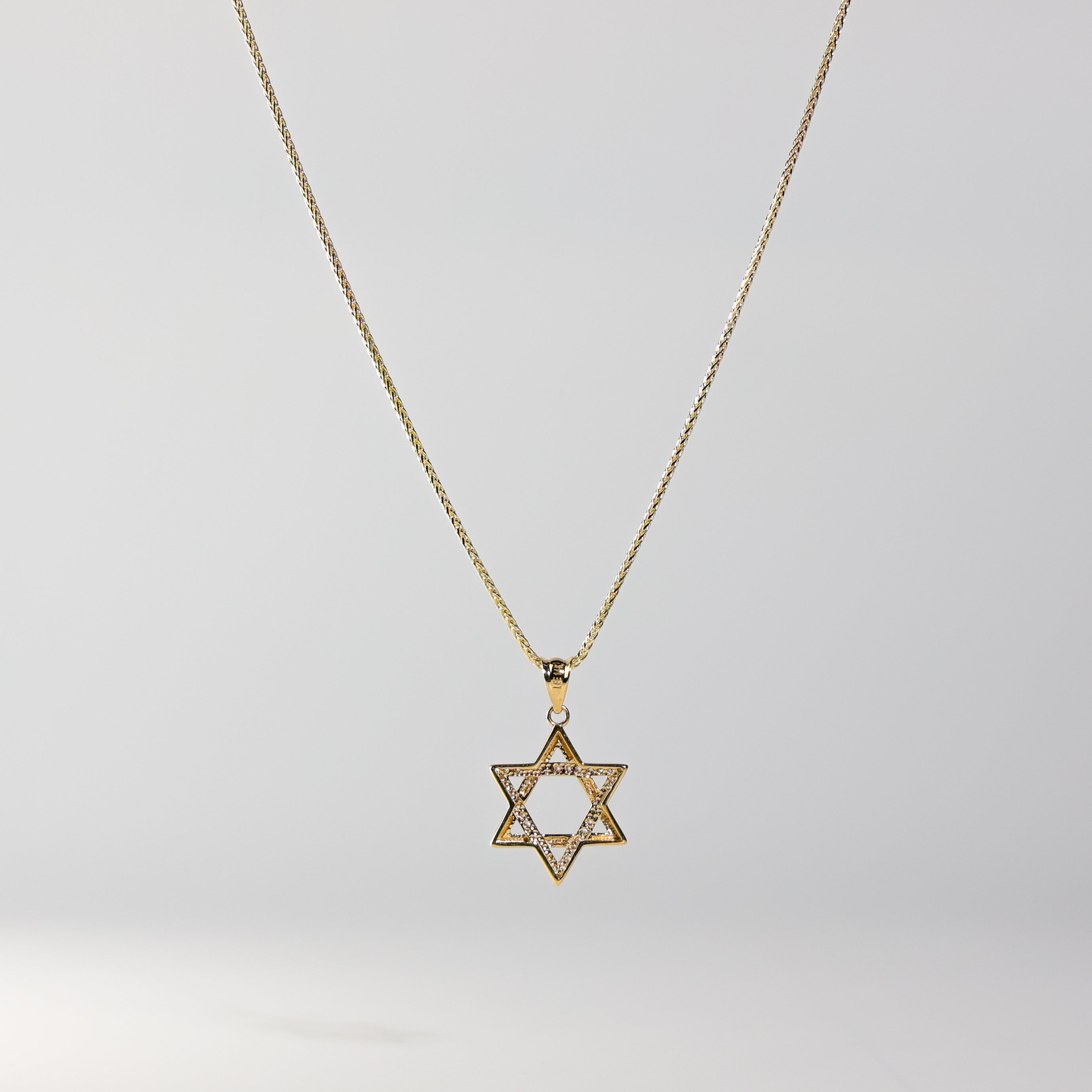 Gold Star of David Pendant Model-2241 - Charlie & Co. Jewelry