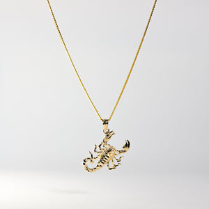 Gold Scorpion Pendant Model-1585 - Charlie & Co. Jewelry