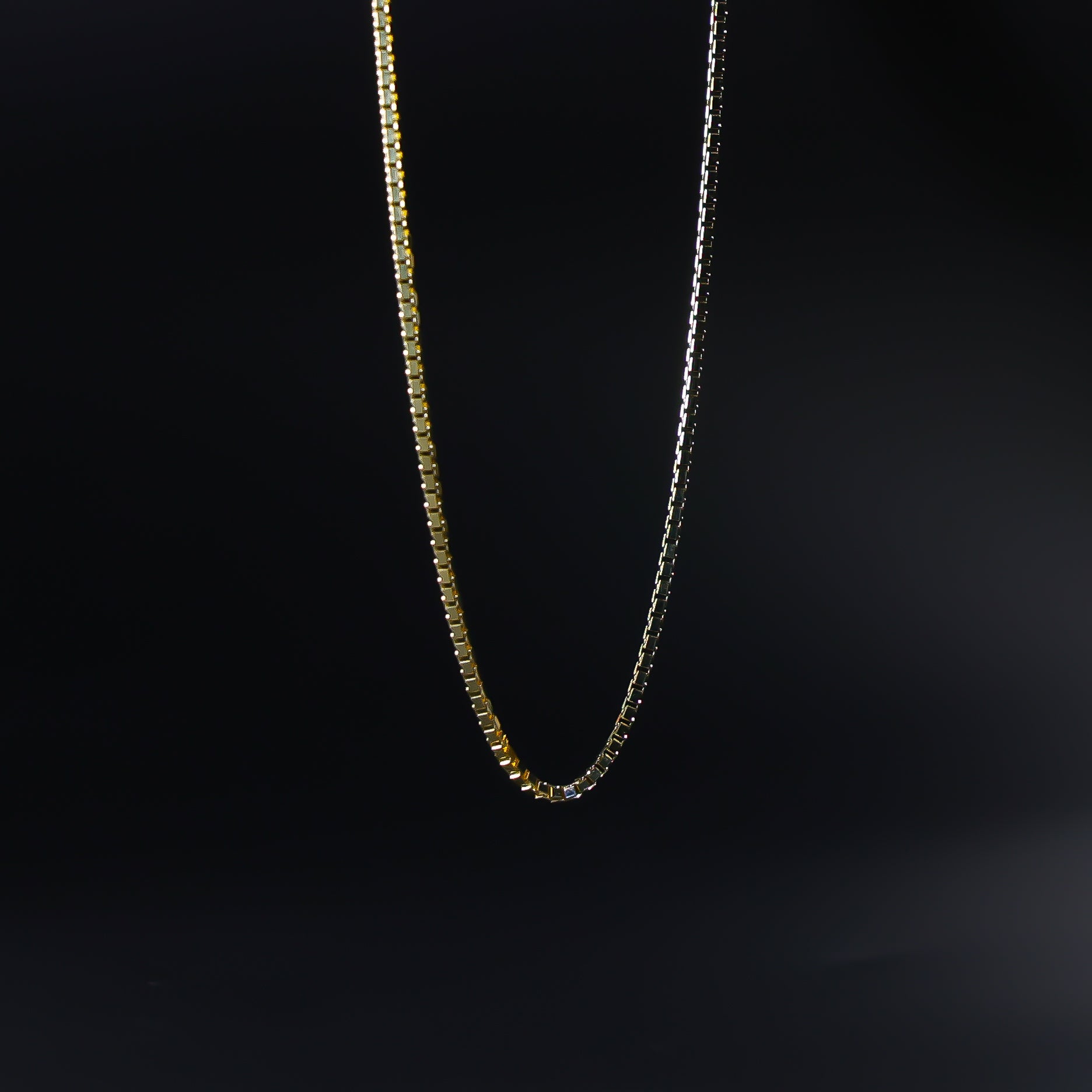 1.2mm Solid 14K Gold Box Chain Model-0473 - Charlie & Co. Jewelry