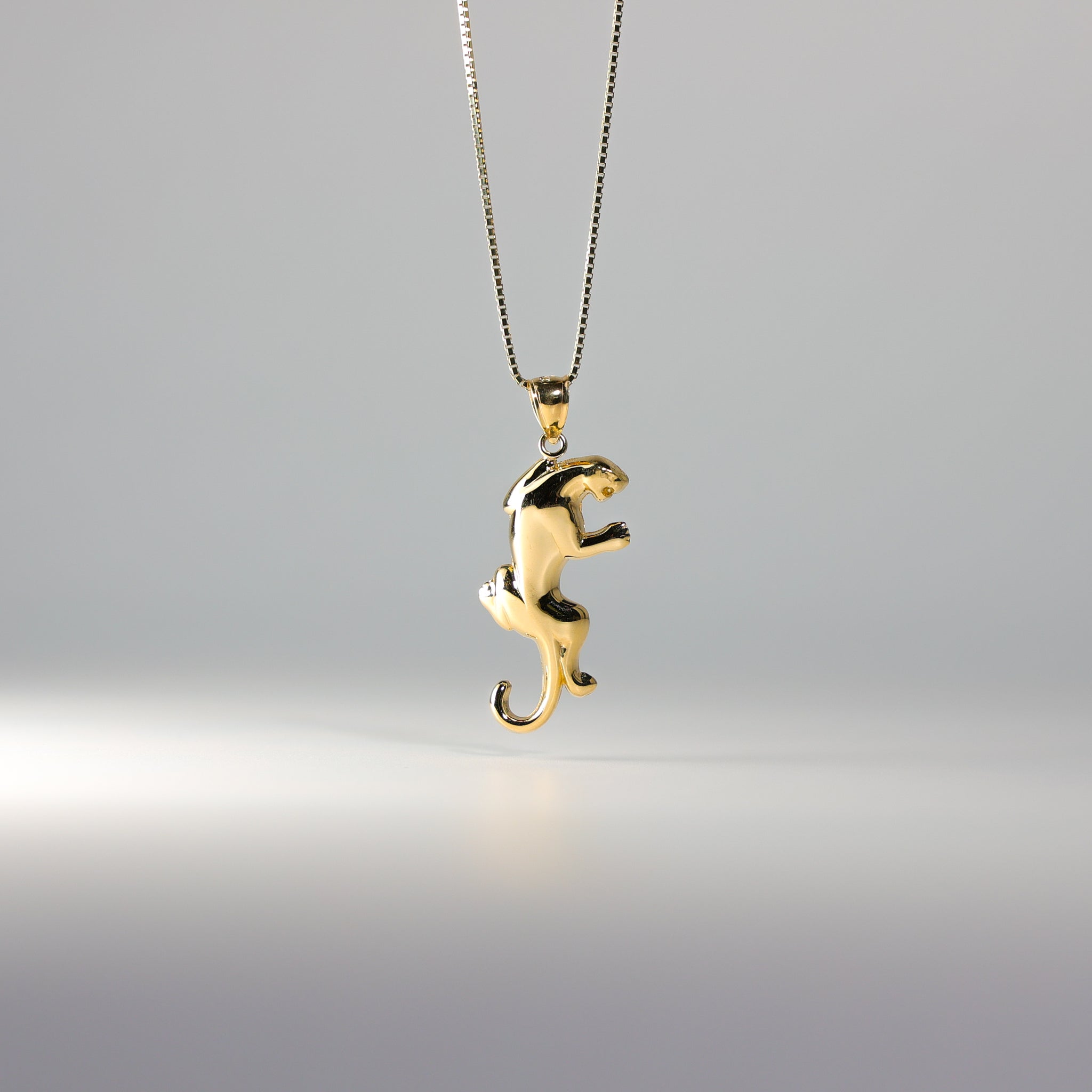 Gold Puma Pendant Model-1618 - Charlie & Co. Jewelry