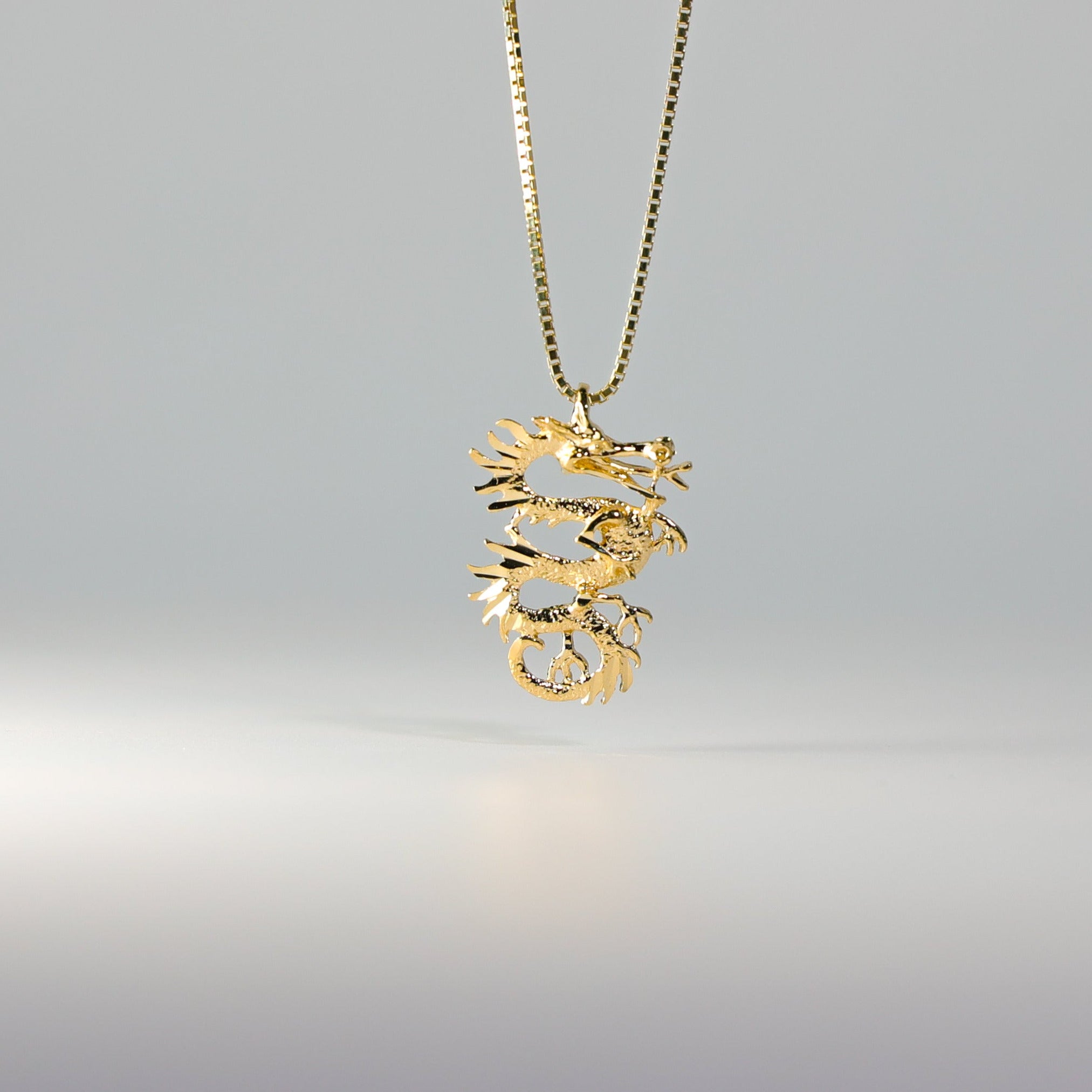 Gold Dragon Pendant Model-1686 - Charlie & Co. Jewelry