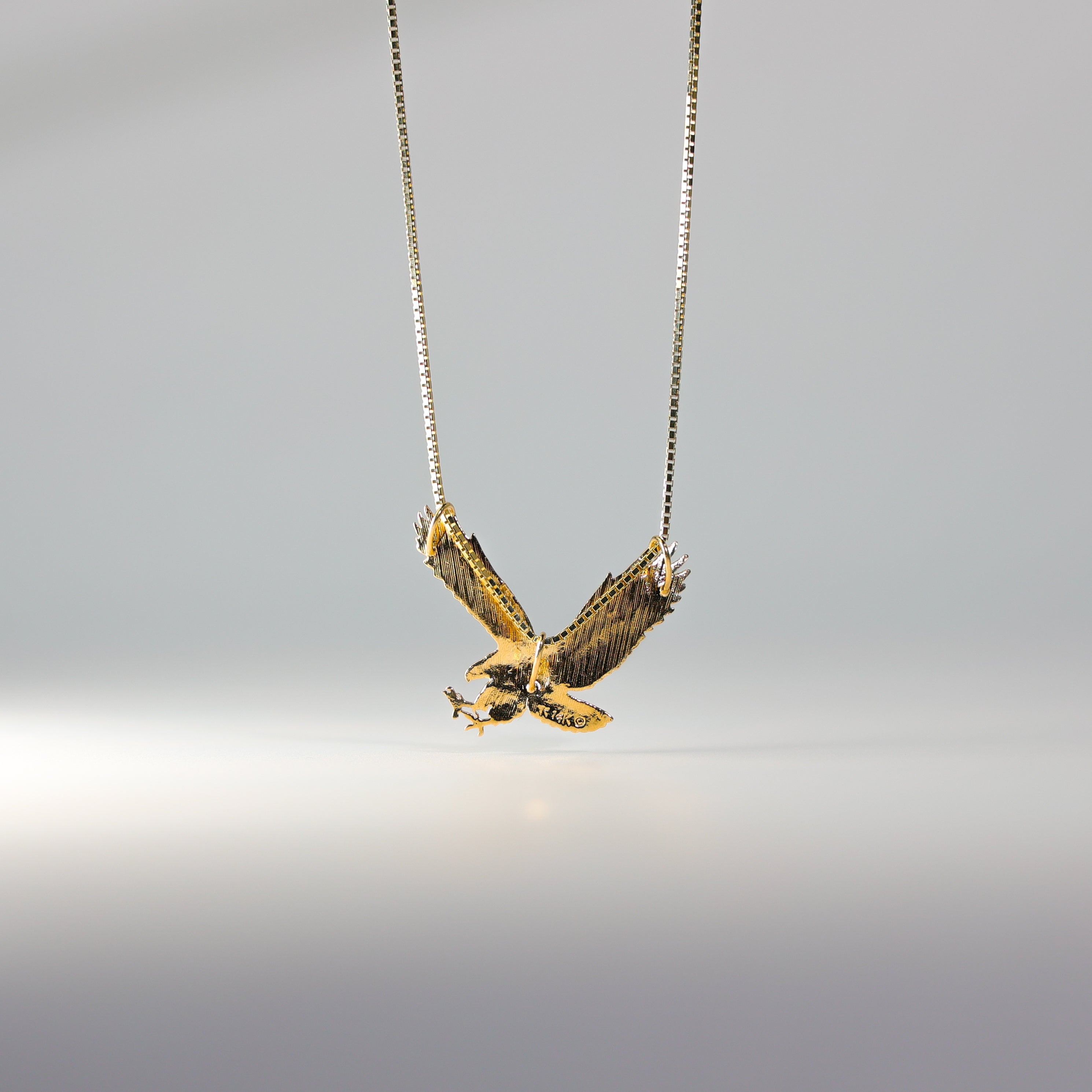 Gold Eagle Pendant Model-1594 - Charlie & Co. Jewelry