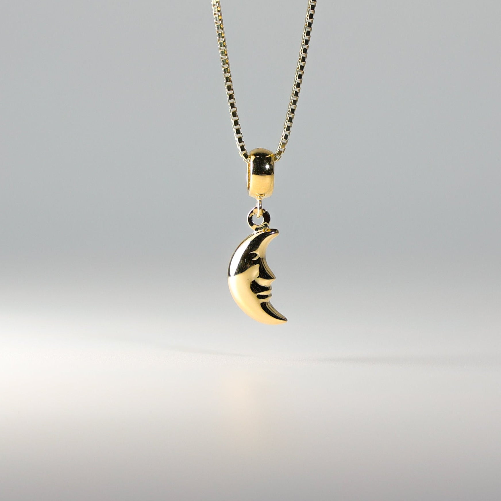Gold Moon Pendant Model-2458 - Charlie & Co. Jewelry