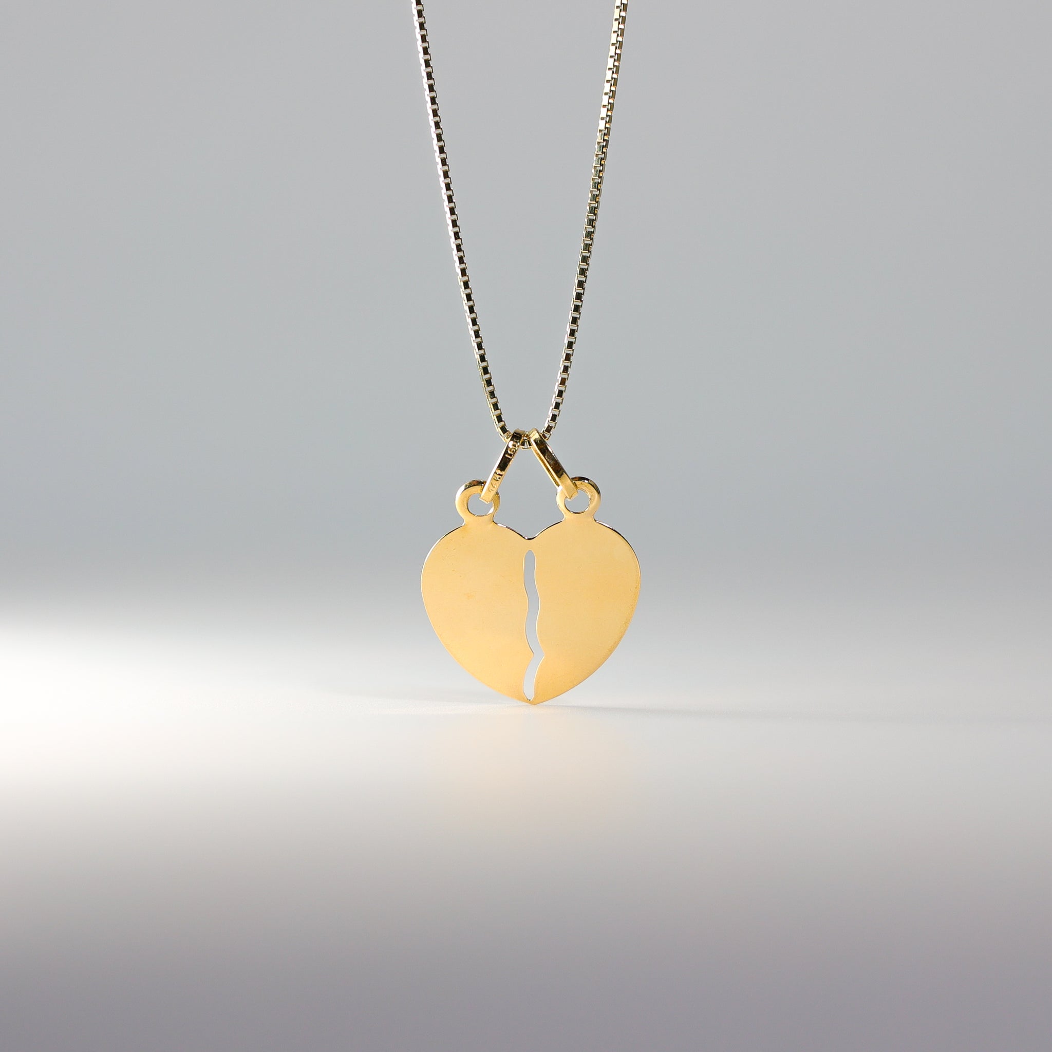 IBB 9ct Yellow Gold Box Chain Heart Necklace and Bracelet Set, Gold at John  Lewis & Partners