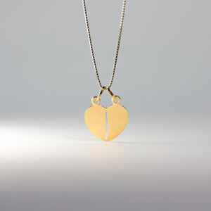 Dainty Gold Breakable Heart Pendant Model-442 - Charlie & Co. Jewelry