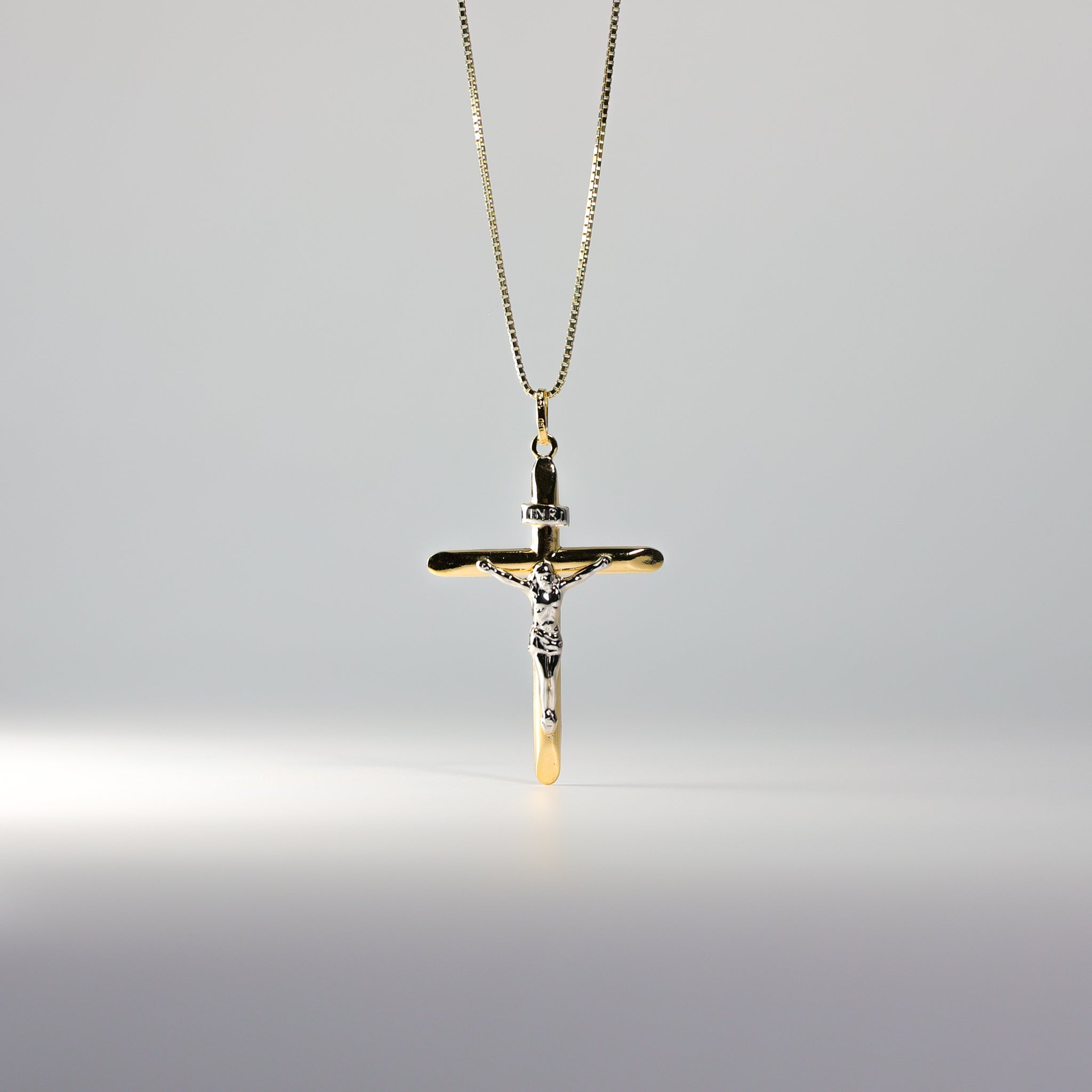 Gold Large Crucifix Cross Pendant Model-0010 - Charlie & Co. Jewelry
