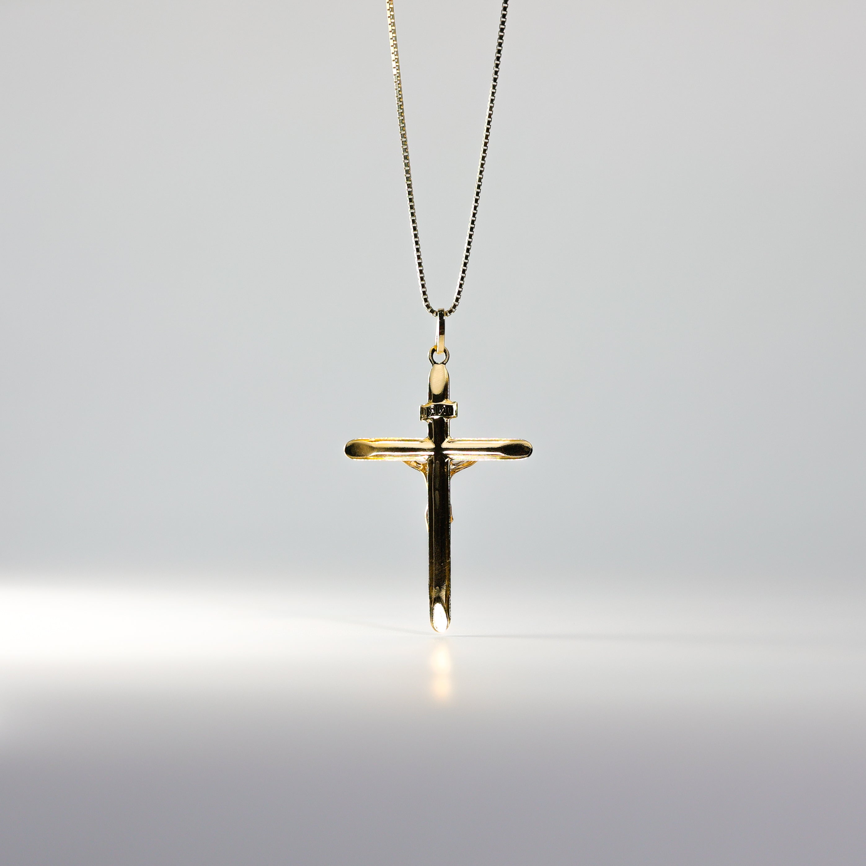 Gold Dainty Crucifix Cross Pendant Model-0009 - Charlie & Co. Jewelry