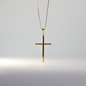 Gold Classic Cross Religious Pendant Model-14 - Charlie & Co. Jewelry