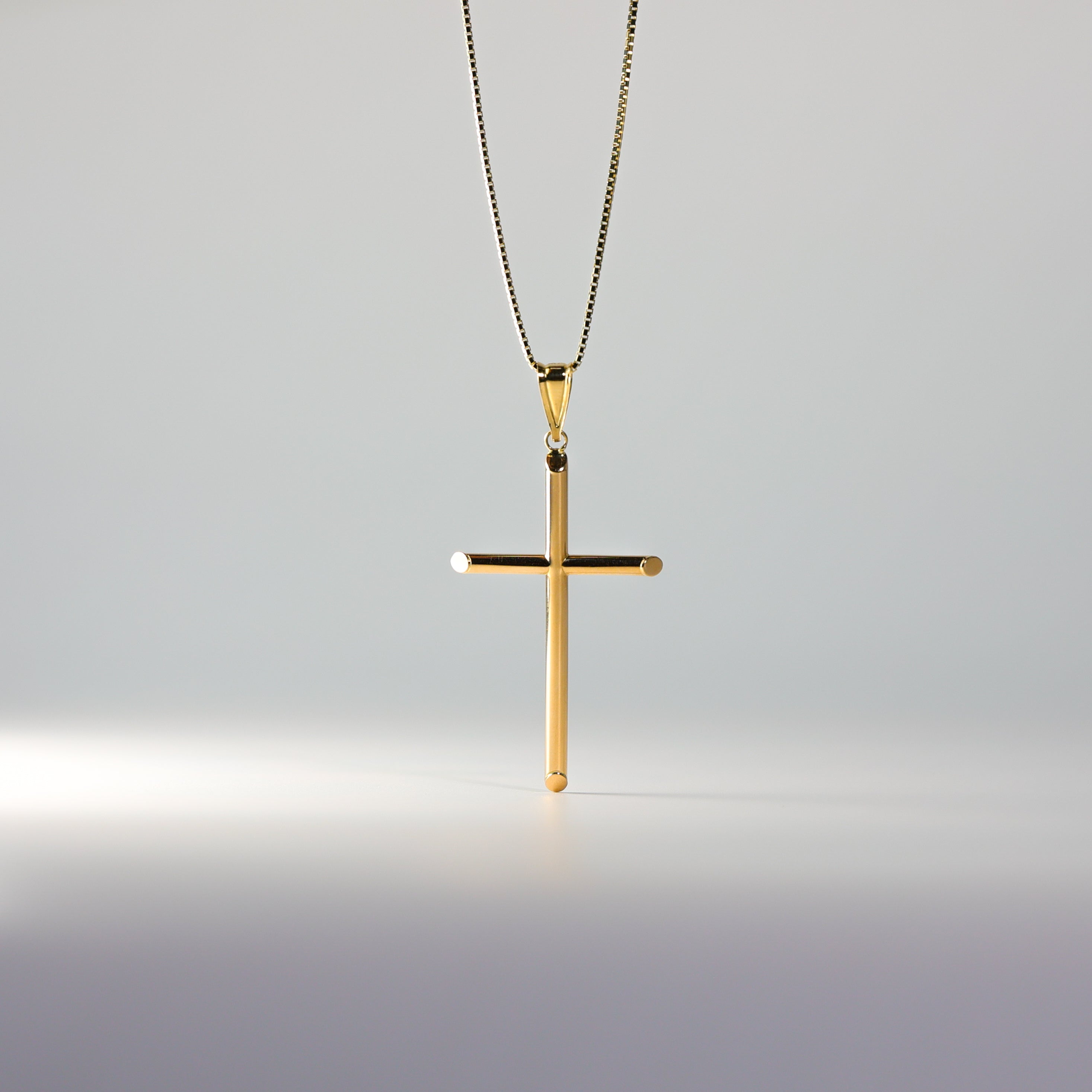 Gold Classic Cross Religious Pendant Model-14 - Charlie & Co. Jewelry