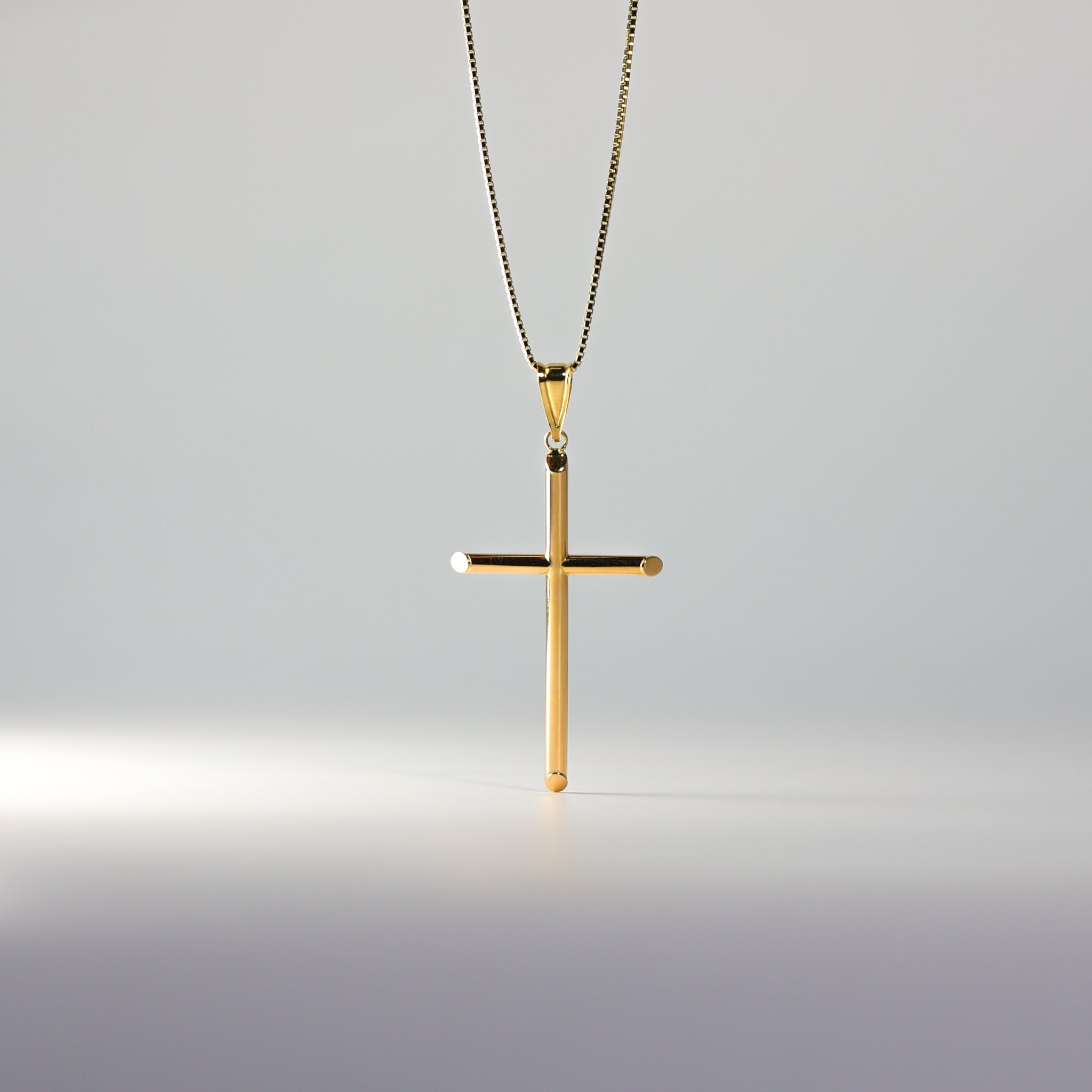 Gold Classic Cross Religious Pendant Model-14 - Charlie & Co. Jewelry