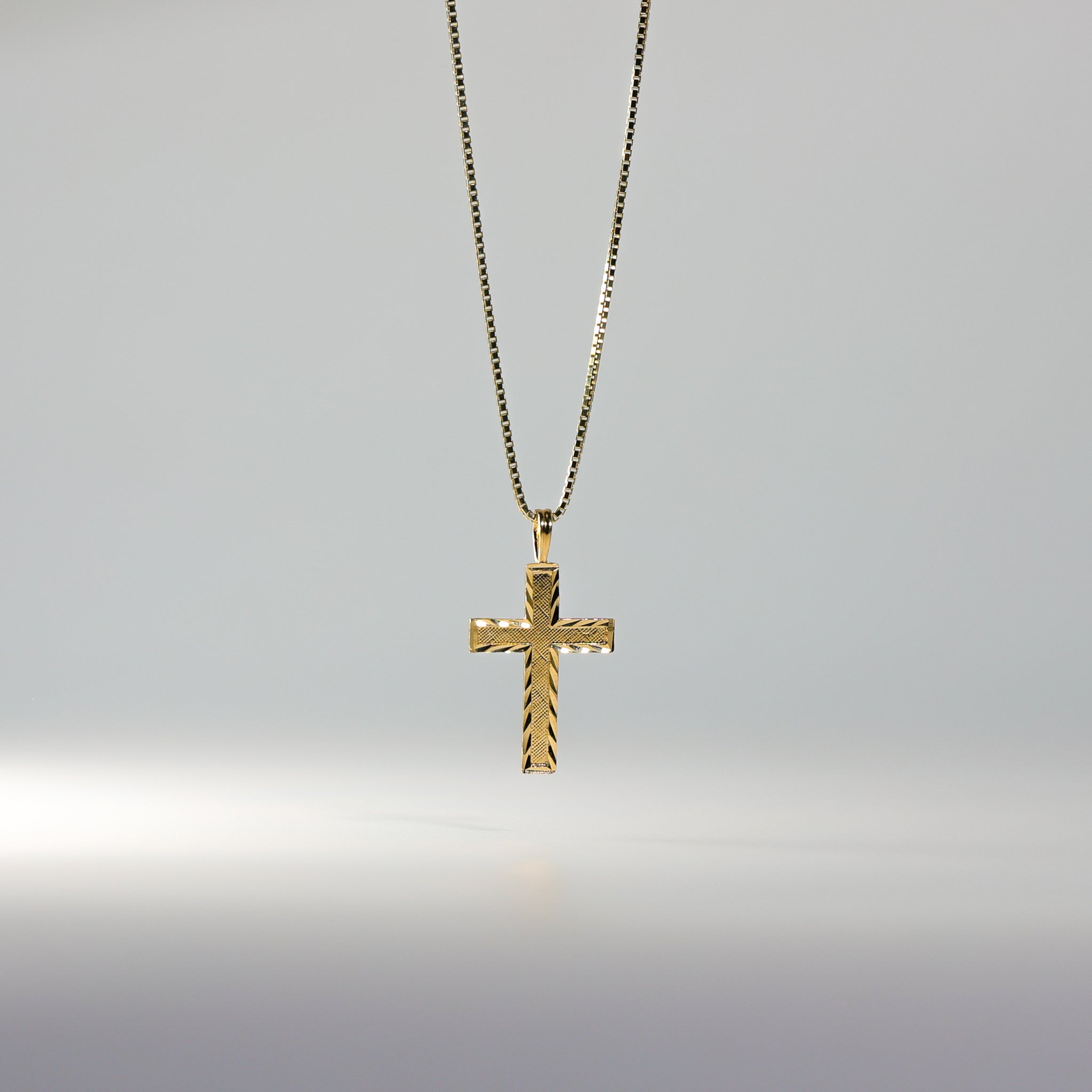 Diamond cut cross necklace Clearance