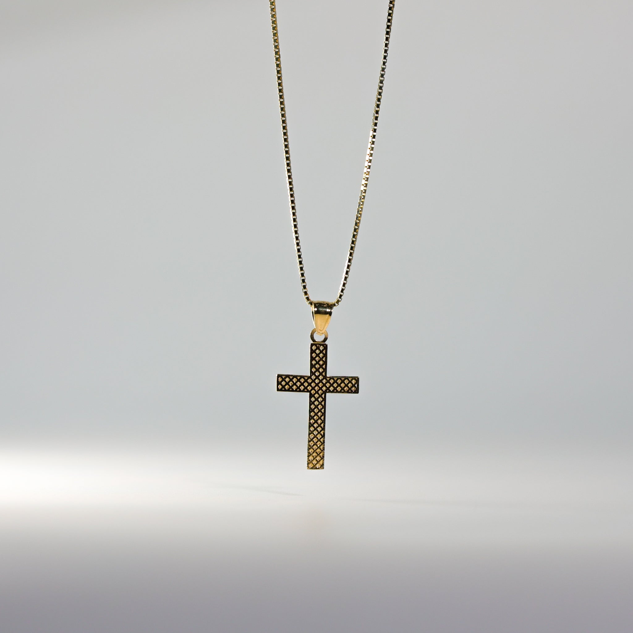 Gold Cross Pendant Model-0135 - Charlie & Co. Jewelry