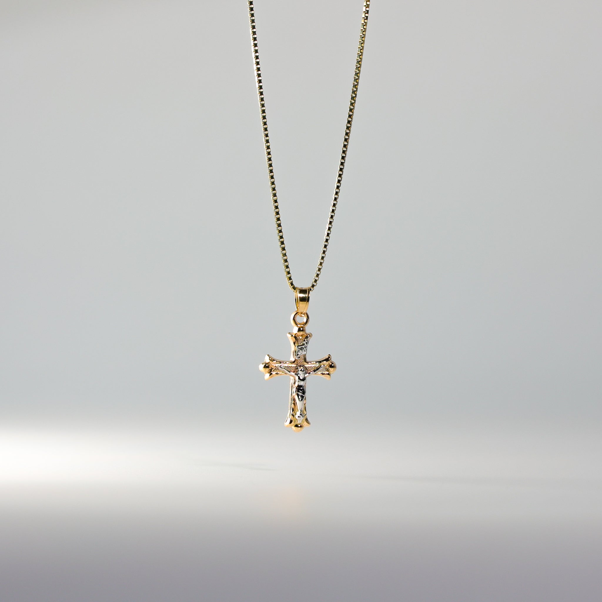 Gold Intricate Crucifix Cross Pendant Model-0874 - Charlie & Co. Jewelry