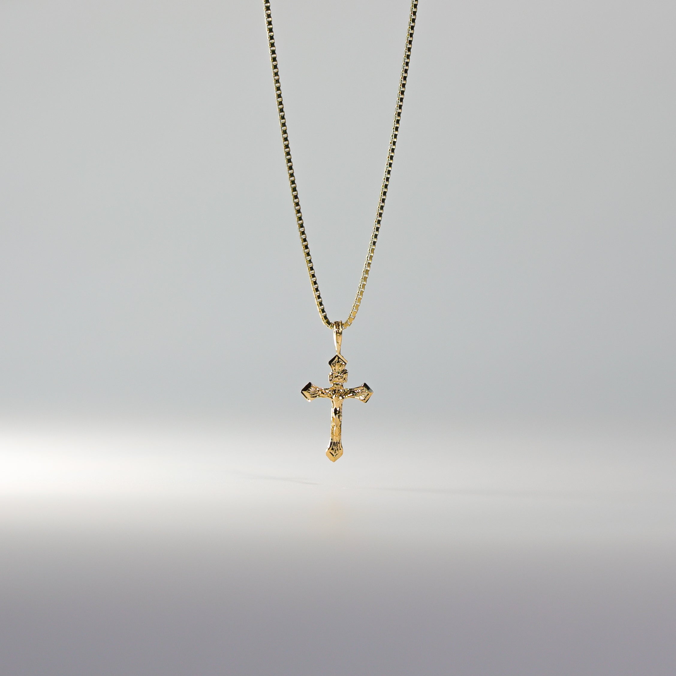 Gold Crucifix Cross Religious Pendant Model-1008 - Charlie & Co. Jewelry