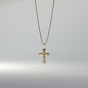 Gold Dainty Crucifix Cross Pendant Model-2200 - Charlie & Co. Jewelry