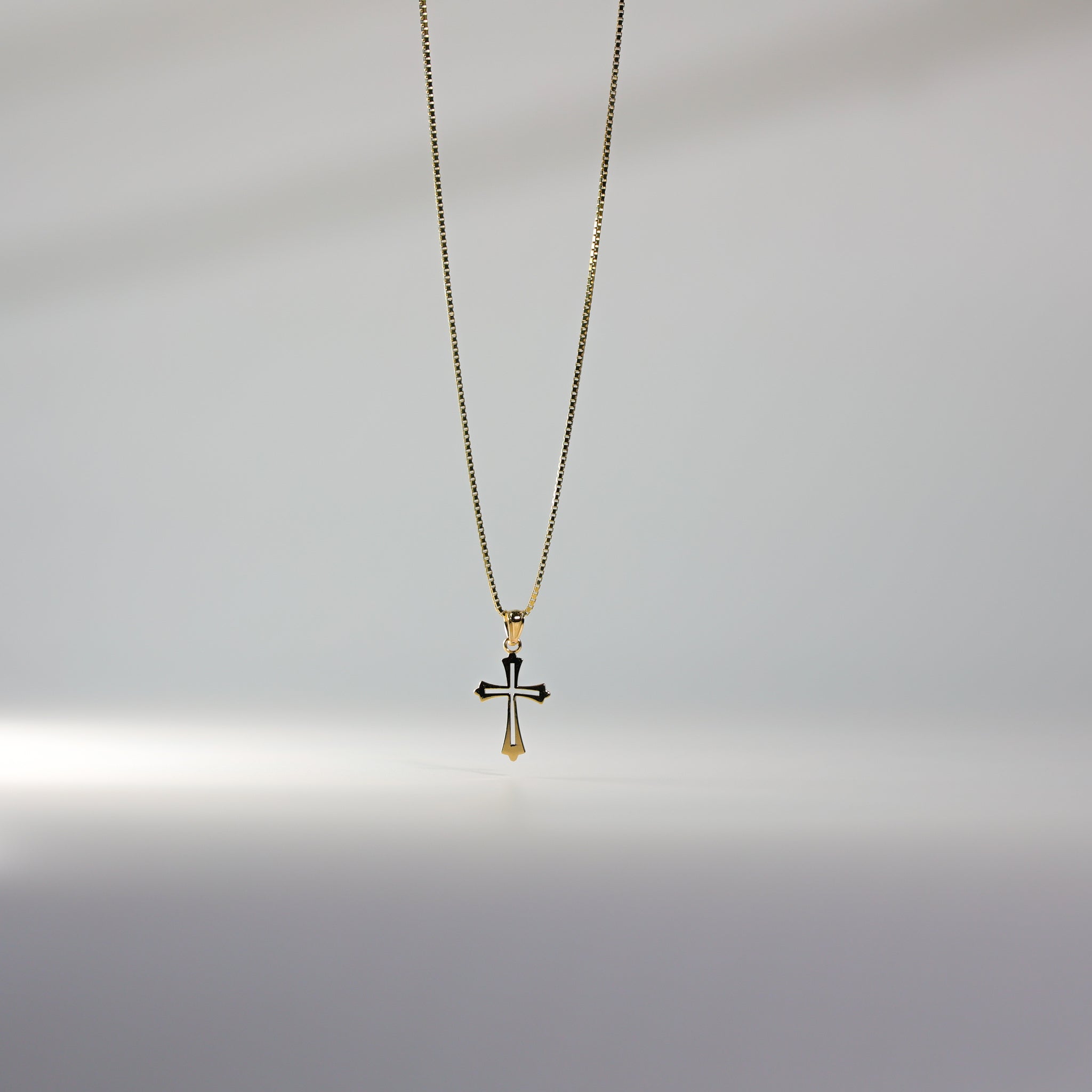 Gold Catholic Cross Pendant Model-120 - Charlie & Co. Jewelry