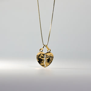 Dainty Gold Breakable Heart Pendant Model-443 - Charlie & Co. Jewelry
