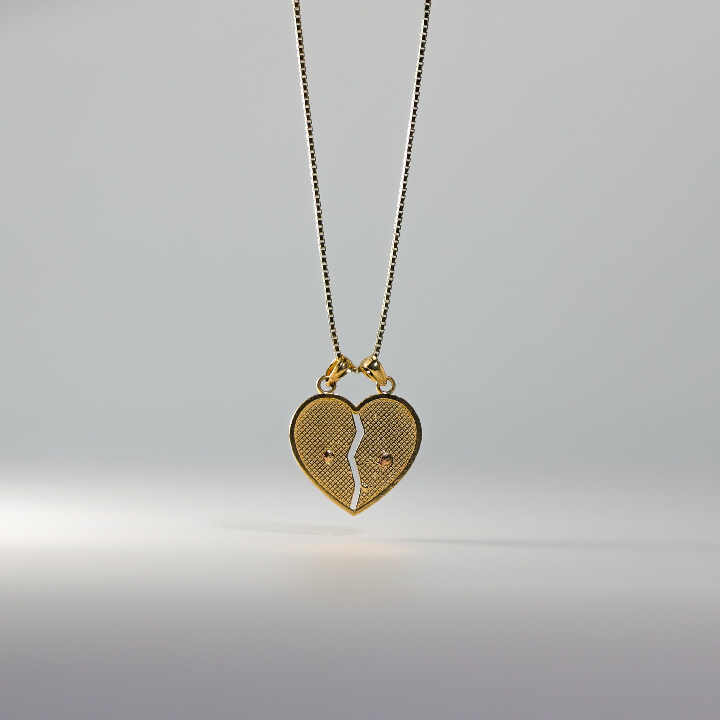 Gold Te Amo Heart Pendant Model-2375 - Charlie & Co. Jewelry