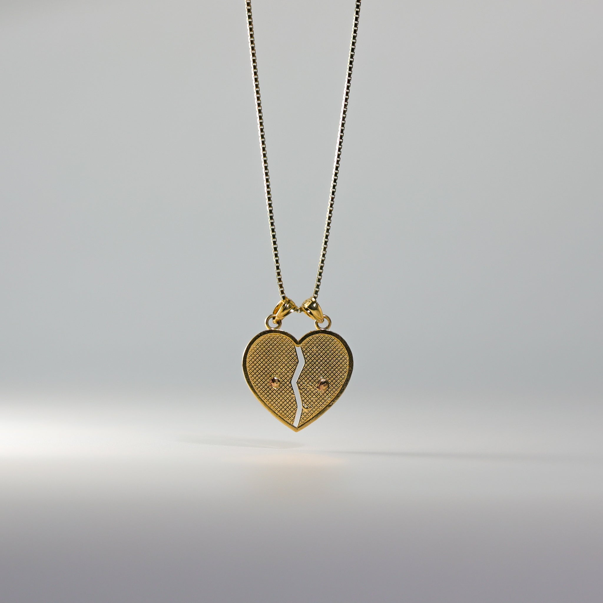 Gold Te Amo Heart Pendant Model-2375 - Charlie & Co. Jewelry