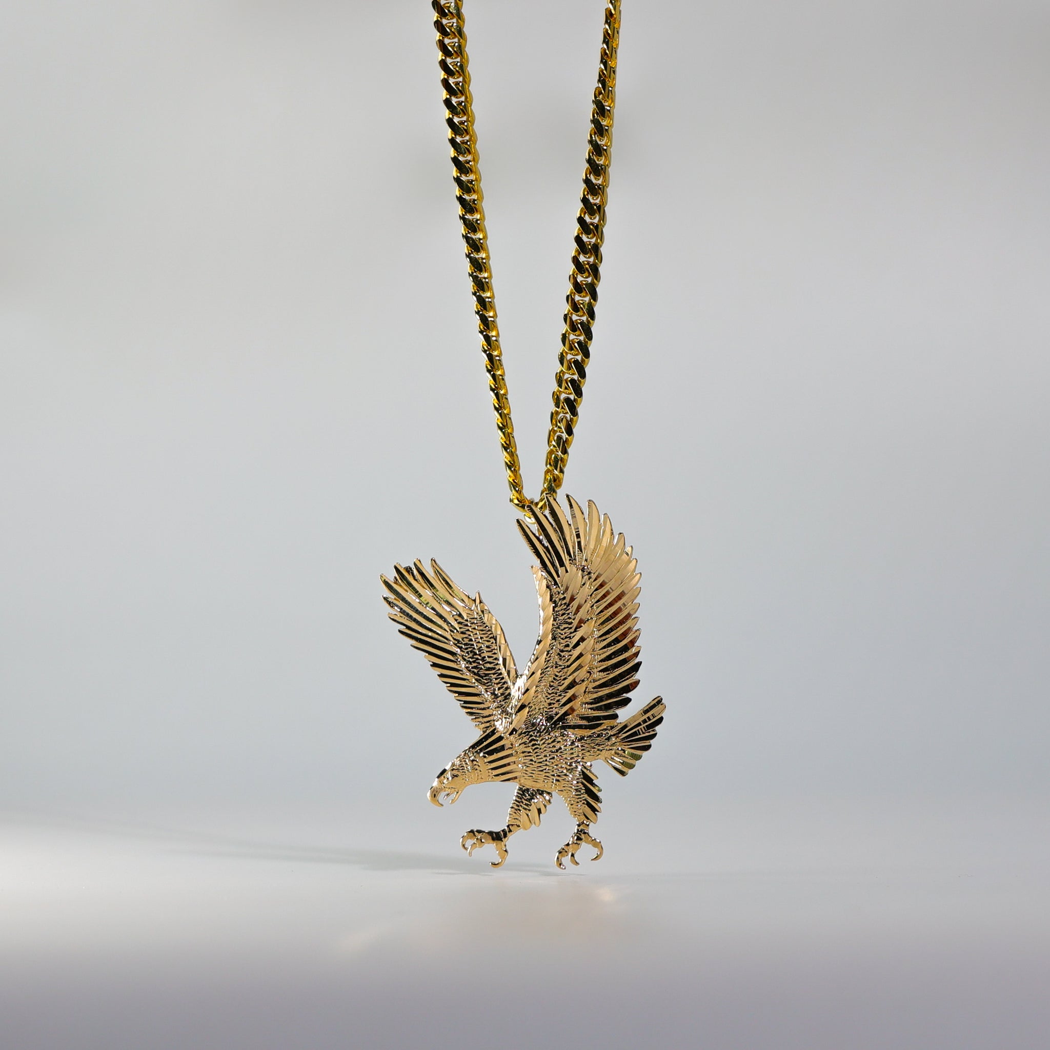 Gold Eagle Pendant Model-1591 - Charlie & Co. Jewelry