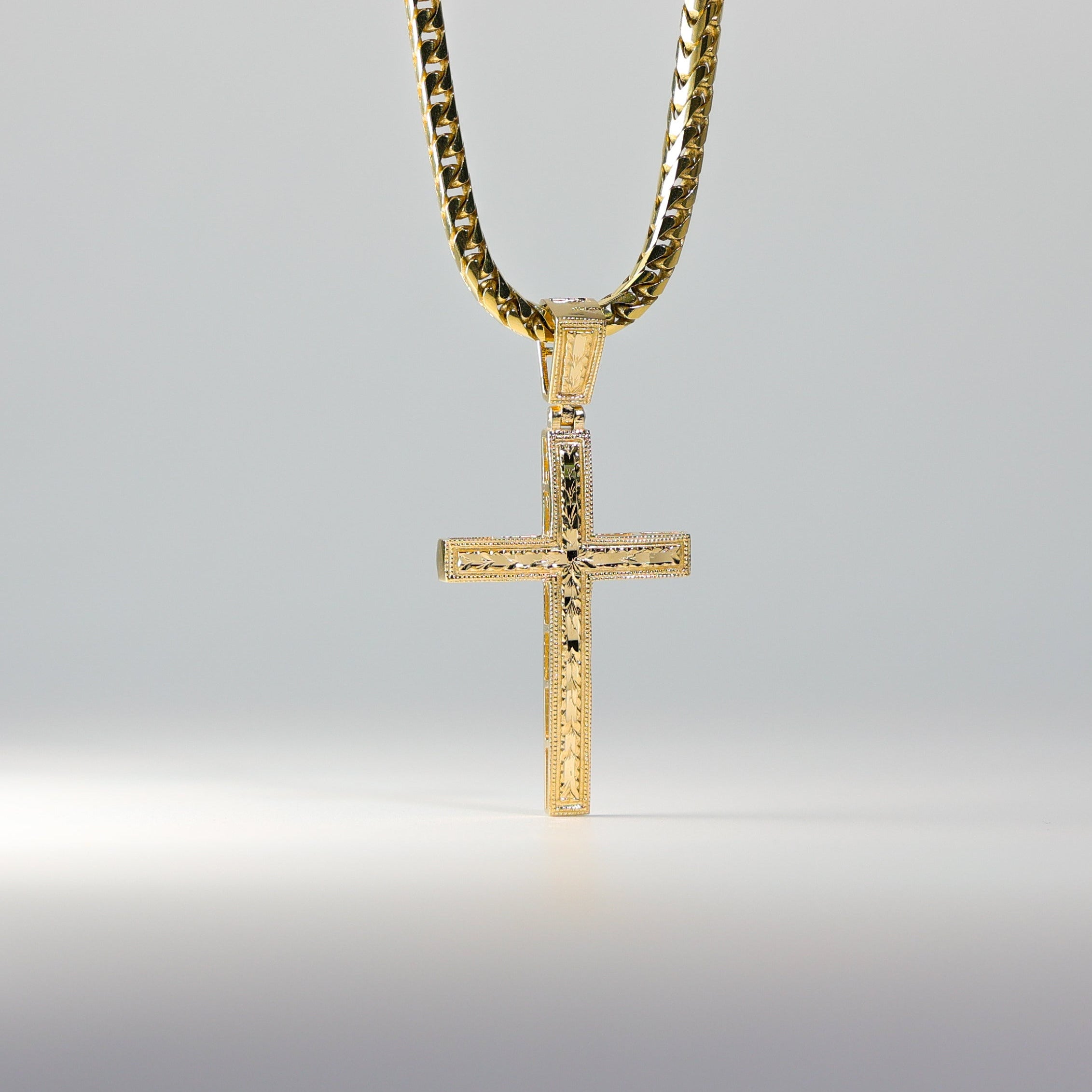 Gold Cross Pendant Model-2205 - Charlie & Co. Jewelry
