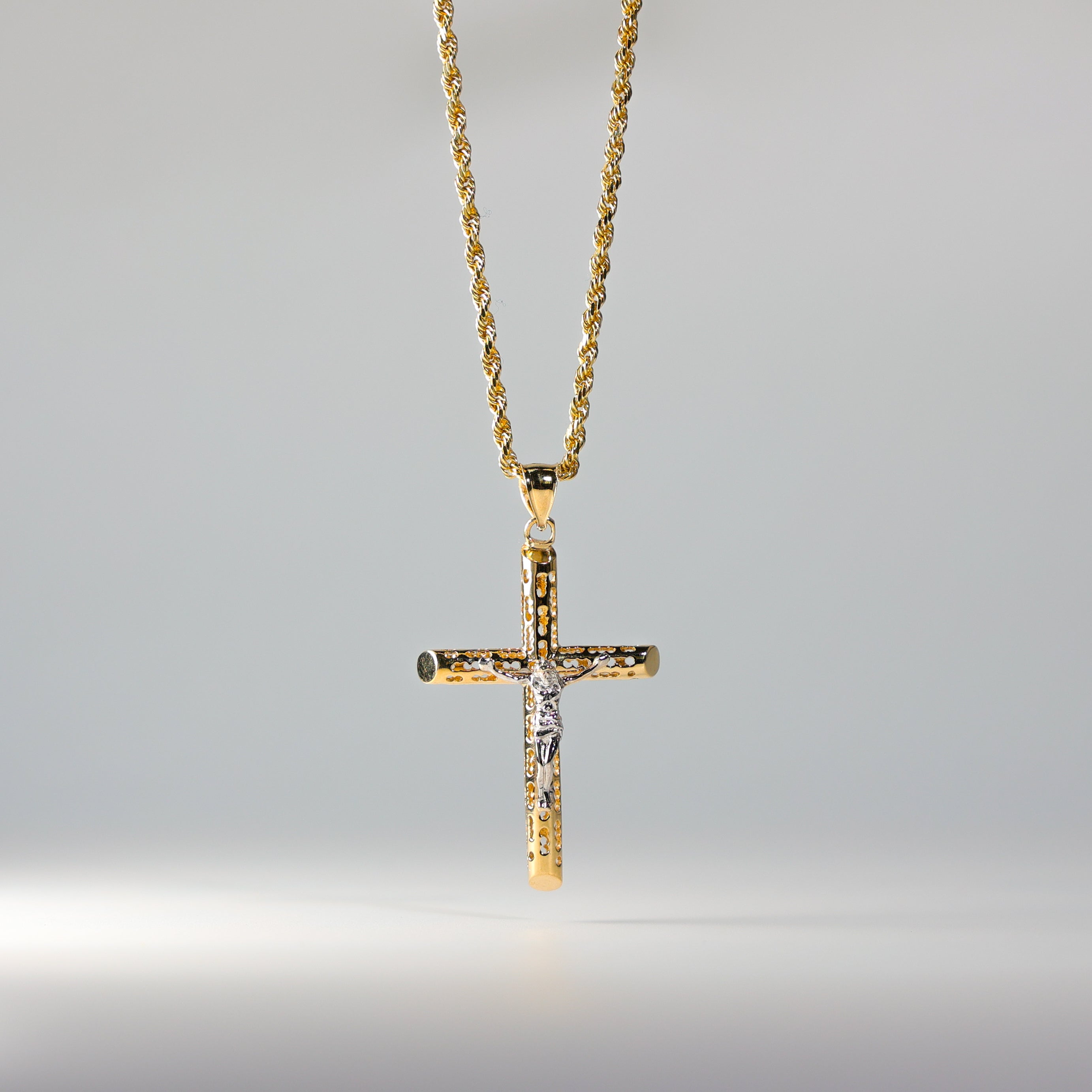Copy of Gold Jesus Crucifix Cross Pendant Model-1213 - Charlie & Co. Jewelry