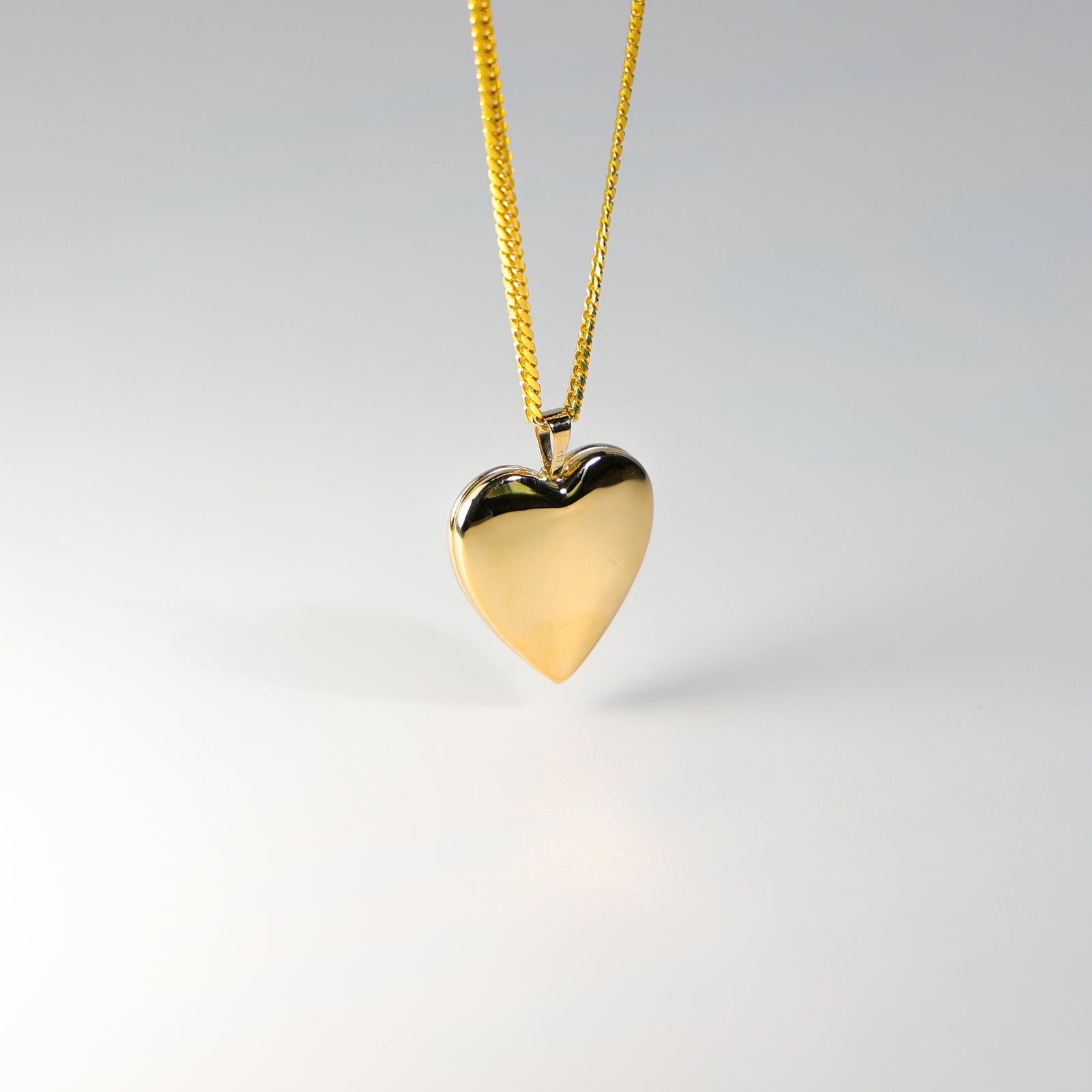 14K Gold Heart Locket Pendant - Model 0610