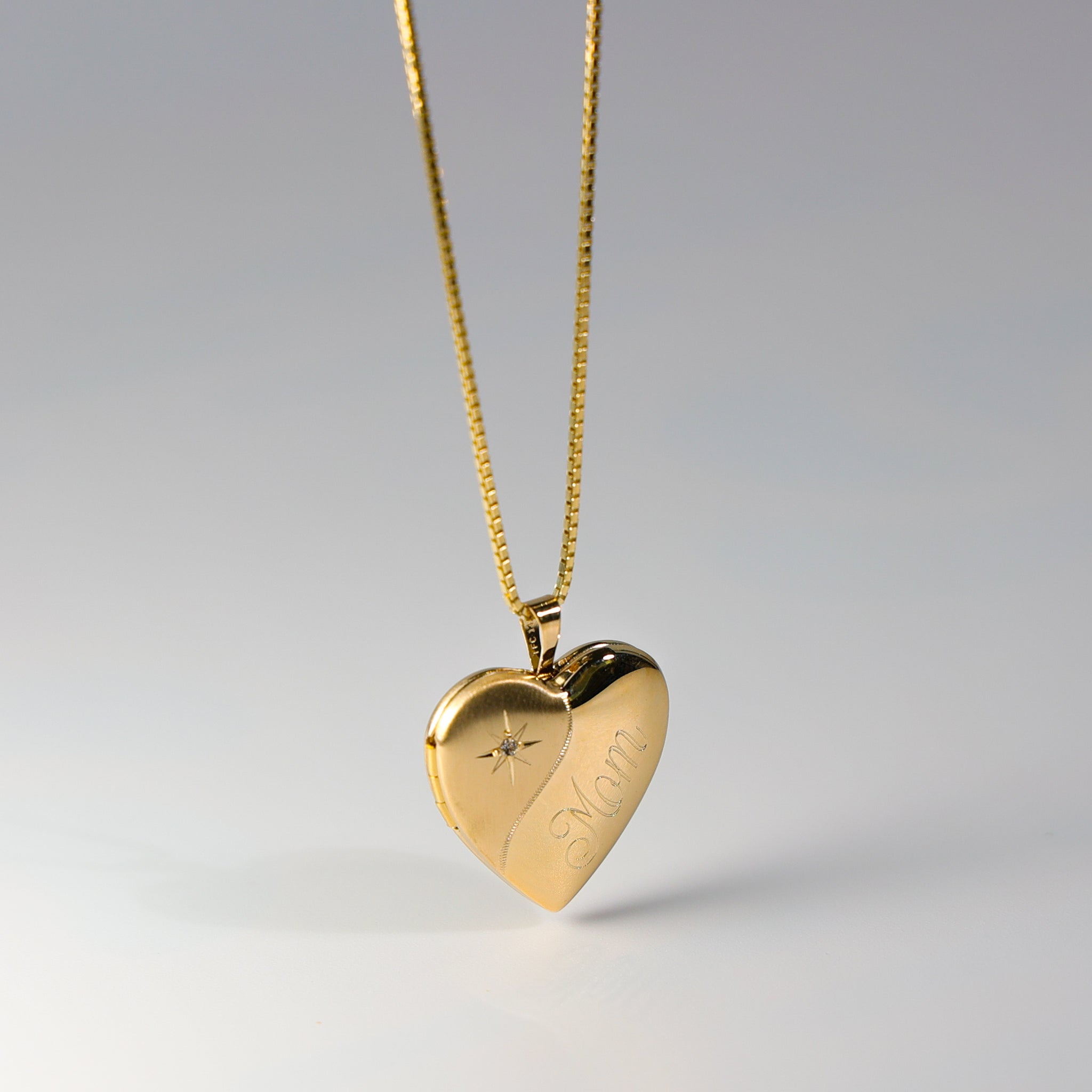 Gold Heart Locket Pendant Model-2028 - Charlie & Co. Jewelry