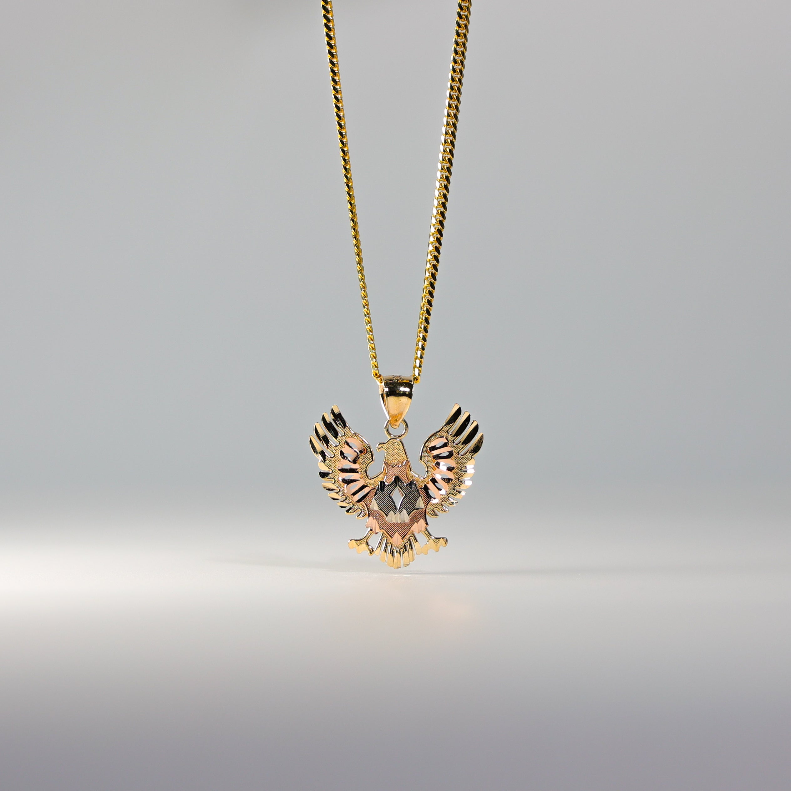 Gold Eagle Pendant Model-1604 - Charlie & Co. Jewelry