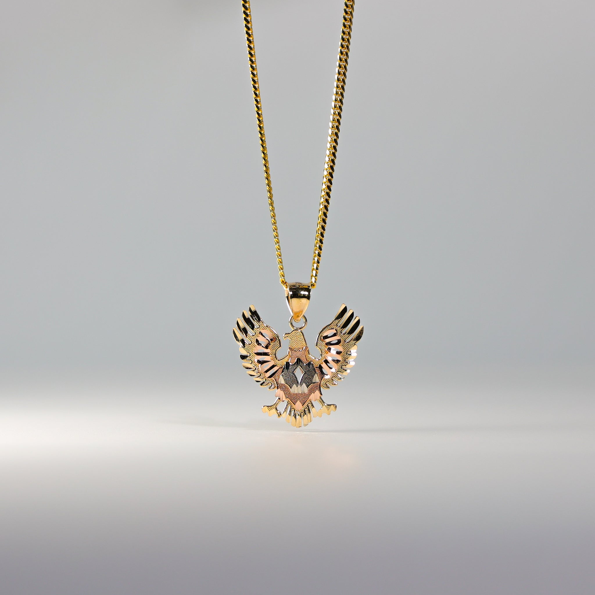 Gold Eagle Pendant Model-1604 - Charlie & Co. Jewelry