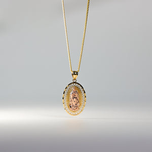 Gold Guadalupe Pendant Model-1105 - Charlie & Co. Jewelry