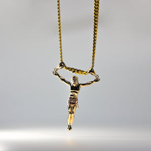 Gold Jesus Christ Body Pendant Model-0085 - Charlie & Co. Jewelry